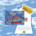 Cloud Nine Birthday Music Download Greeting Card w/ Happy Birthday & Music Notes